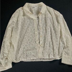 GAP womens lace LS blouse ~BNWT~XL